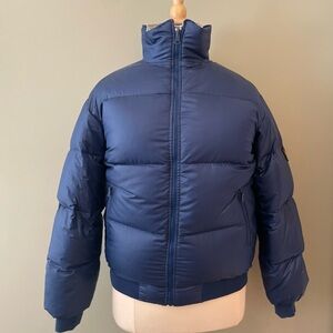 VINTAGE Moncler Reversible Ski Jacket ASICS Gortex Size Small/Medium lt/dk Blue